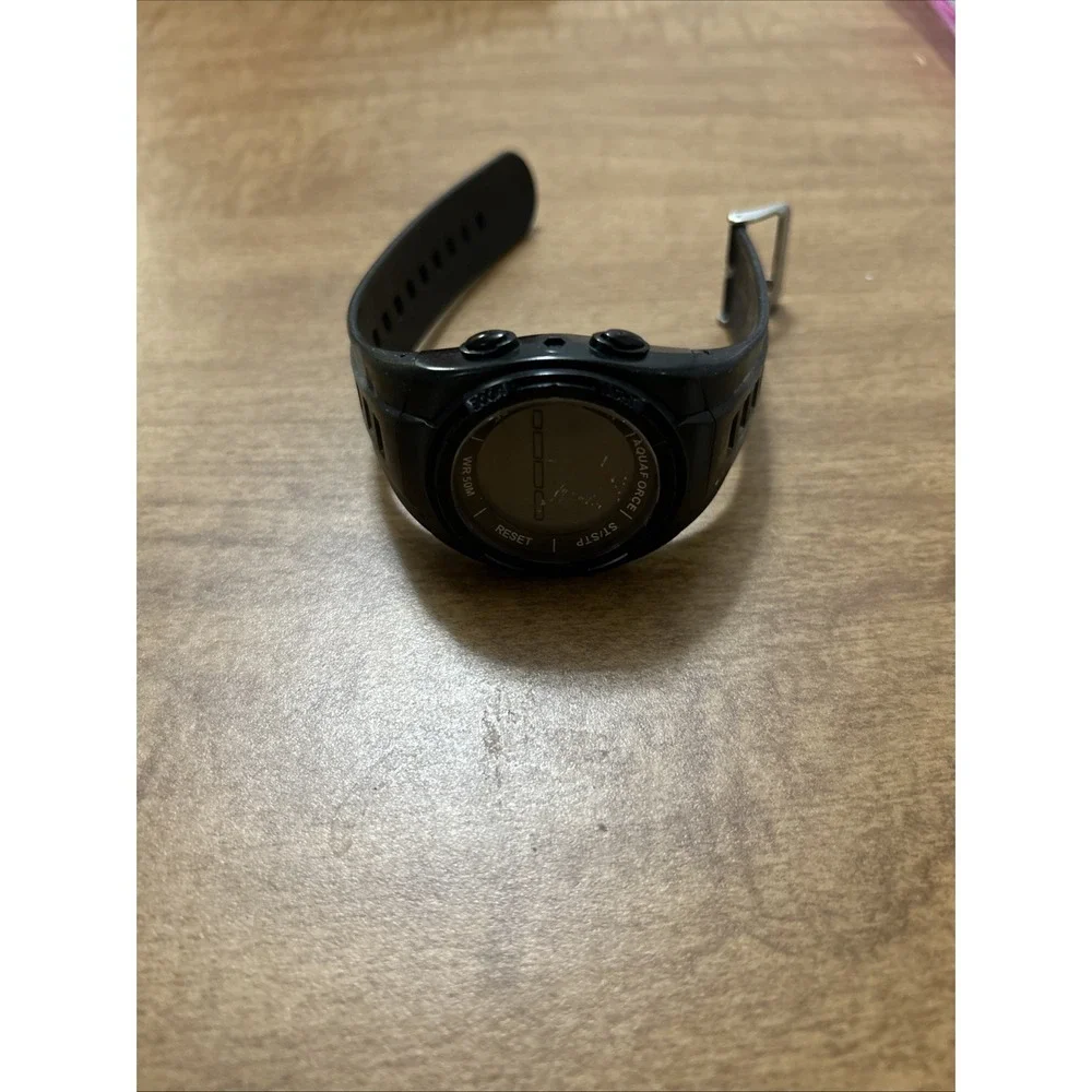 Aquaforce US Air Force Men's Black Rubber‎ Strap Digital Watch See Desc